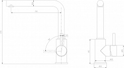 Milacio Смеситель для кухни Ultra MCU.555.GD золото – фотография-5